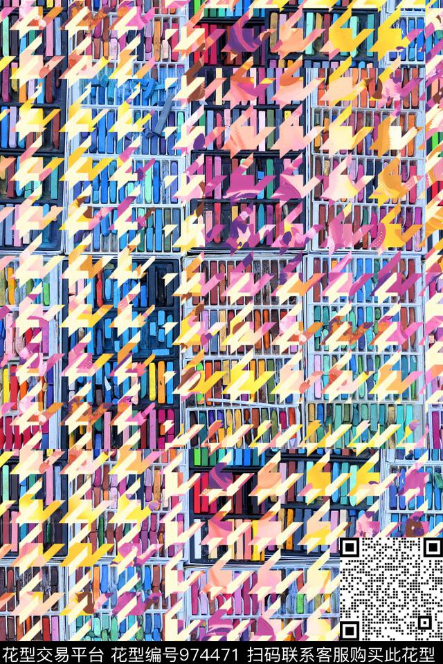 格子数码华亿平台肌理数码印花华亿平台下载（图片编号: 974471） - 瓦栏（Walan）