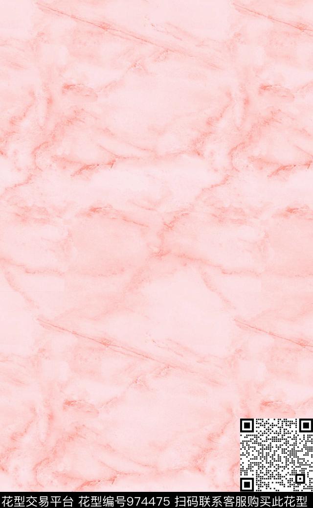 大理石纹理灰粉色数码印花华亿平台下载（图片编号: 974475） - 瓦栏（Walan）