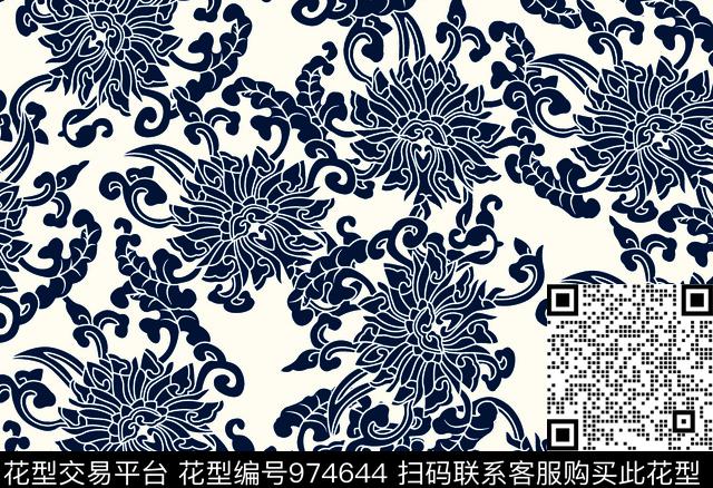 淑女花卉动物数码印花华亿平台下载（图片编号: 974644） - 瓦栏（Walan）