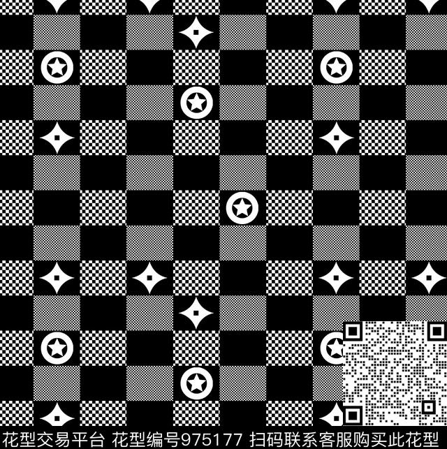 几何潮牌大牌风传统印花华亿平台下载（图片编号: 975177） - 瓦栏（Walan）