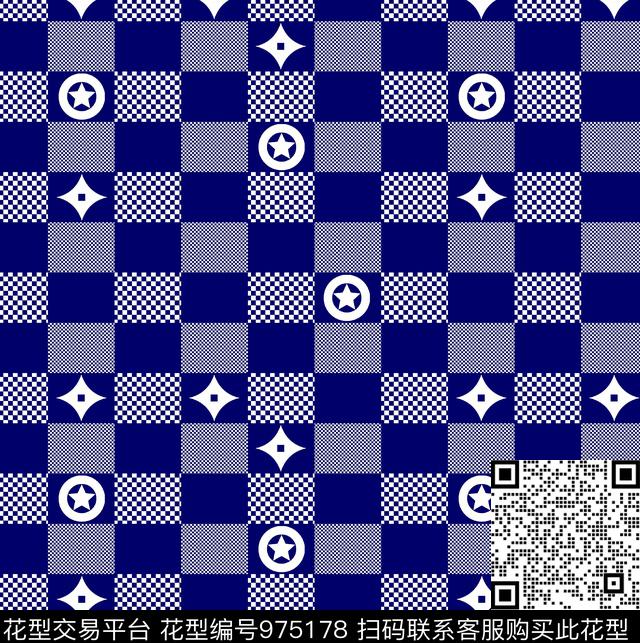 几何潮牌大牌风传统印花华亿平台下载（图片编号: 975178） - 瓦栏（Walan）