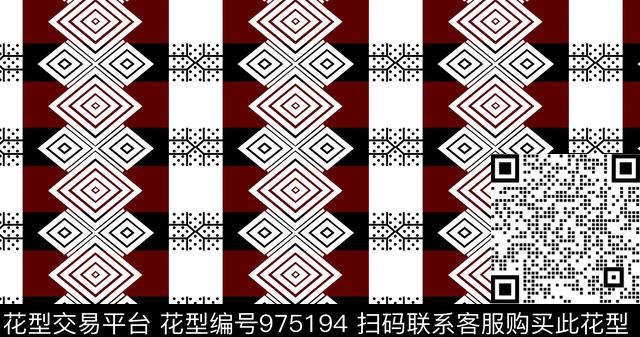 几何潮牌大牌风传统印花华亿平台下载（图片编号: 975194） - 瓦栏（Walan）