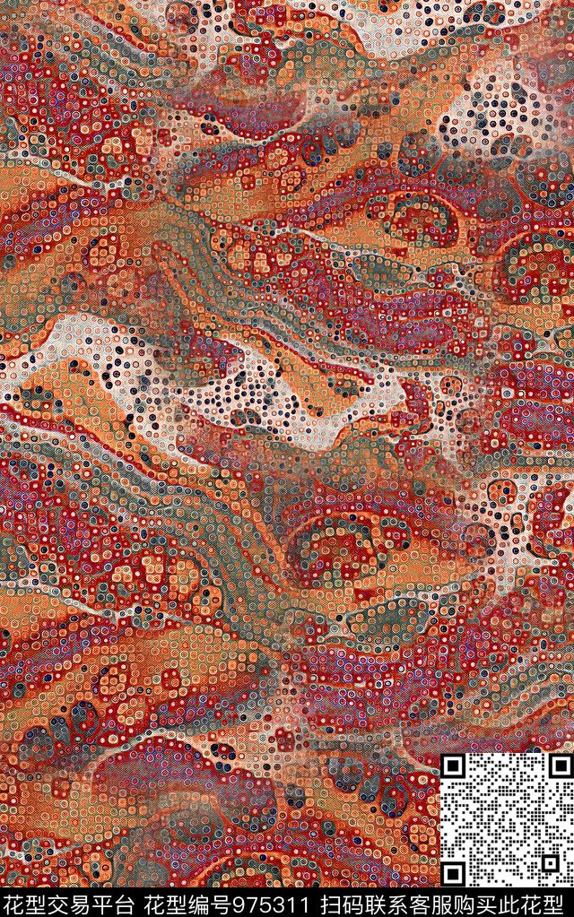 数码华亿平台肌理抽象数码印花华亿平台下载（图片编号: 975311） - 瓦栏（Walan）
