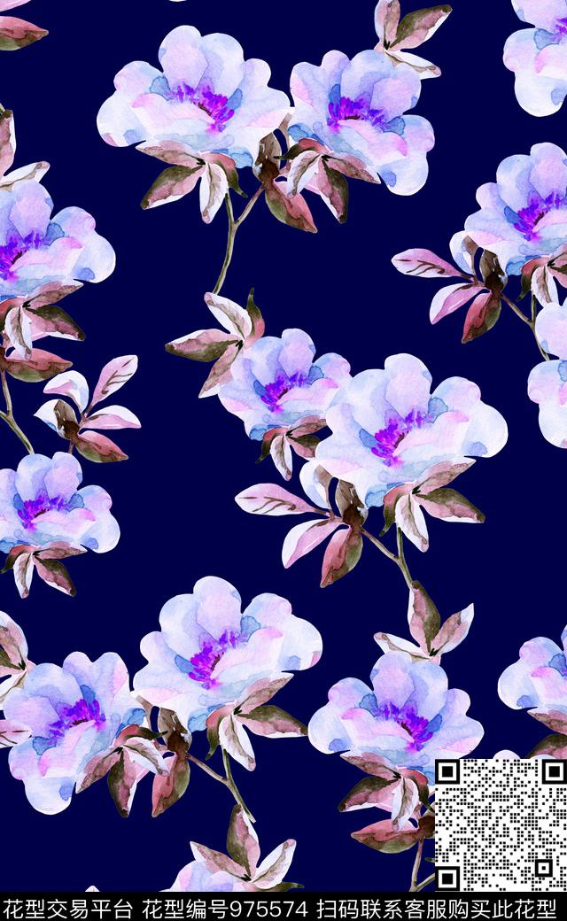 素雅数码华亿平台植物数码印花华亿平台下载（图片编号: 975574） - 瓦栏（Walan）