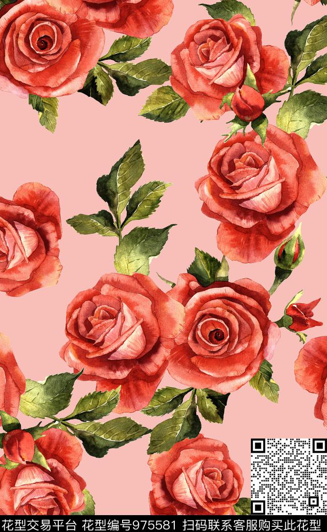 素雅数码华亿平台植物数码印花华亿平台下载（图片编号: 975581） - 瓦栏（Walan）