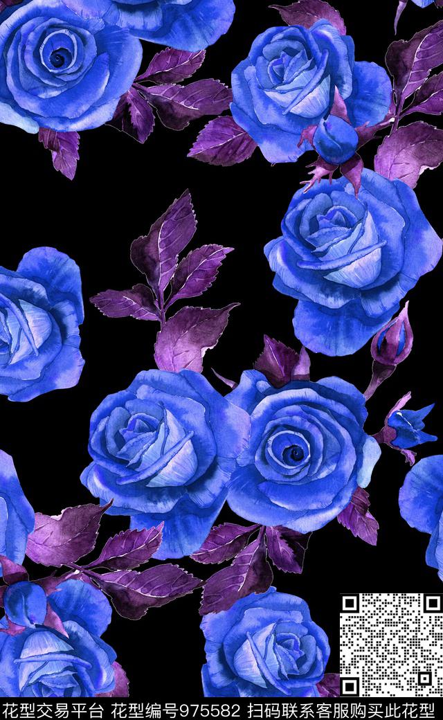 素雅数码华亿平台植物数码印花华亿平台下载（图片编号: 975582） - 瓦栏（Walan）