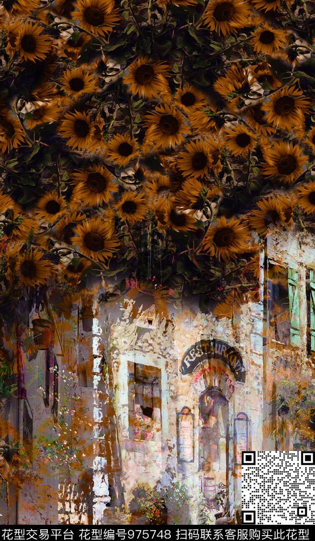 数码华亿平台抽象建筑数码印花华亿平台下载（图片编号: 975748） - 瓦栏（Walan）