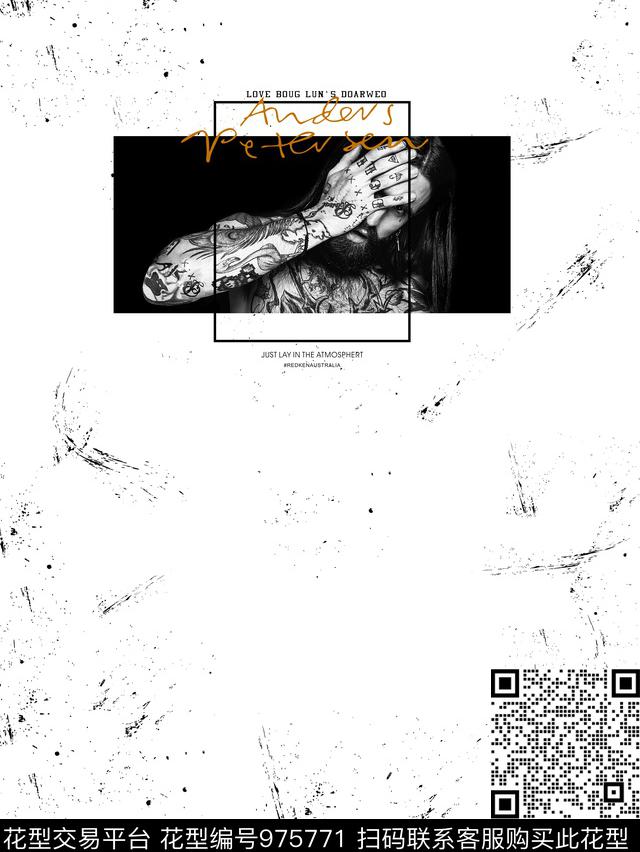 潮牌几何大牌风数码印花华亿平台下载（图片编号: 975771） - 瓦栏（Walan）