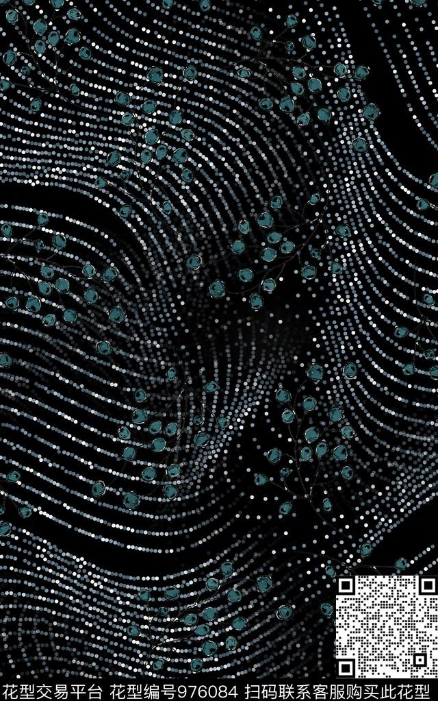 民族风抽象几何数码印花华亿平台下载（图片编号: 976084） - 瓦栏（Walan）