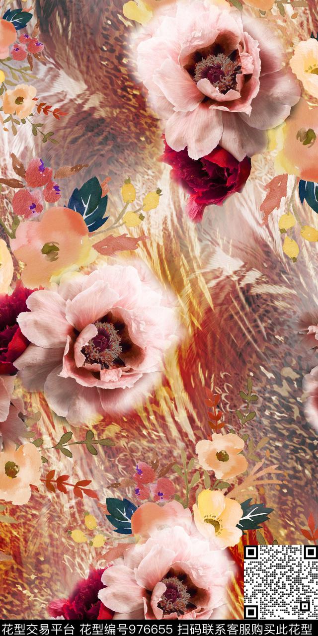 数码华亿平台花卉相片花卉数码印花华亿平台下载（图片编号: 976655） - 瓦栏（Walan）