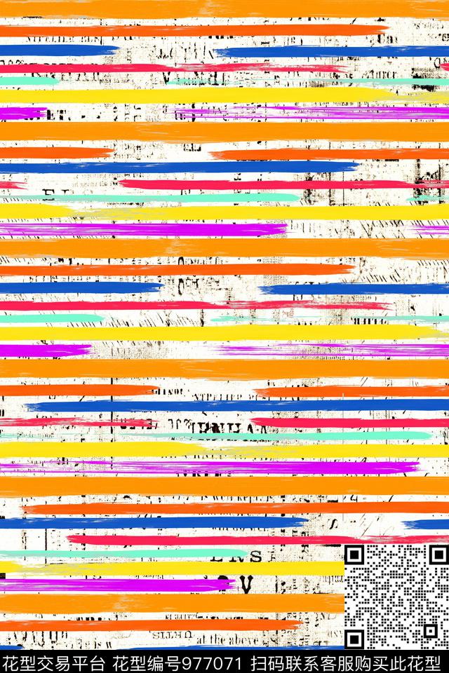数码华亿平台条纹肌理数码印花华亿平台下载（图片编号: 977071） - 瓦栏（Walan）