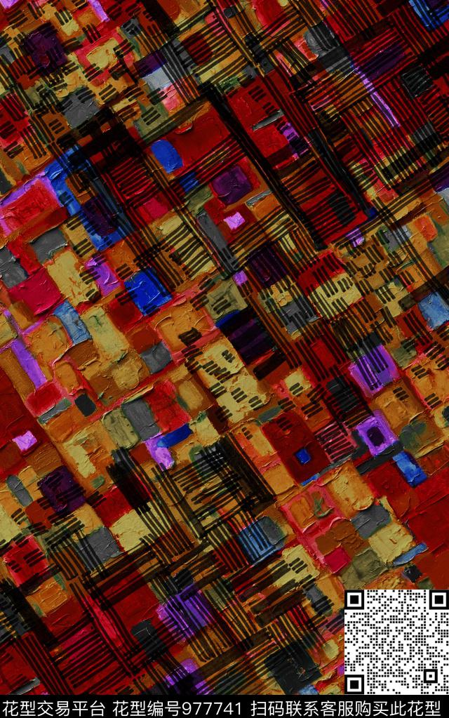 数码华亿平台肌理抽象数码印花华亿平台下载（图片编号: 977741） - 瓦栏（Walan）