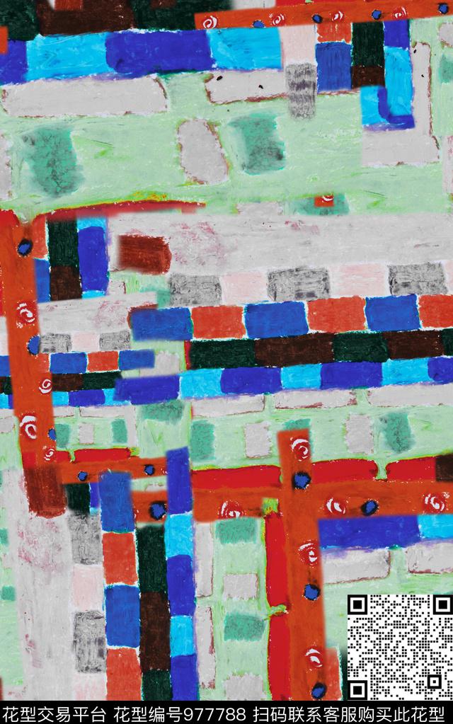 数码华亿平台肌理抽象数码印花华亿平台下载（图片编号: 977788） - 瓦栏（Walan）