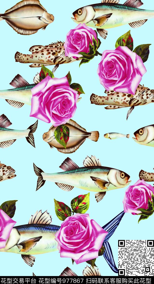 数码华亿平台少女春夏华亿平台数码印花华亿平台下载（图片编号: 977867） - 瓦栏（Walan）