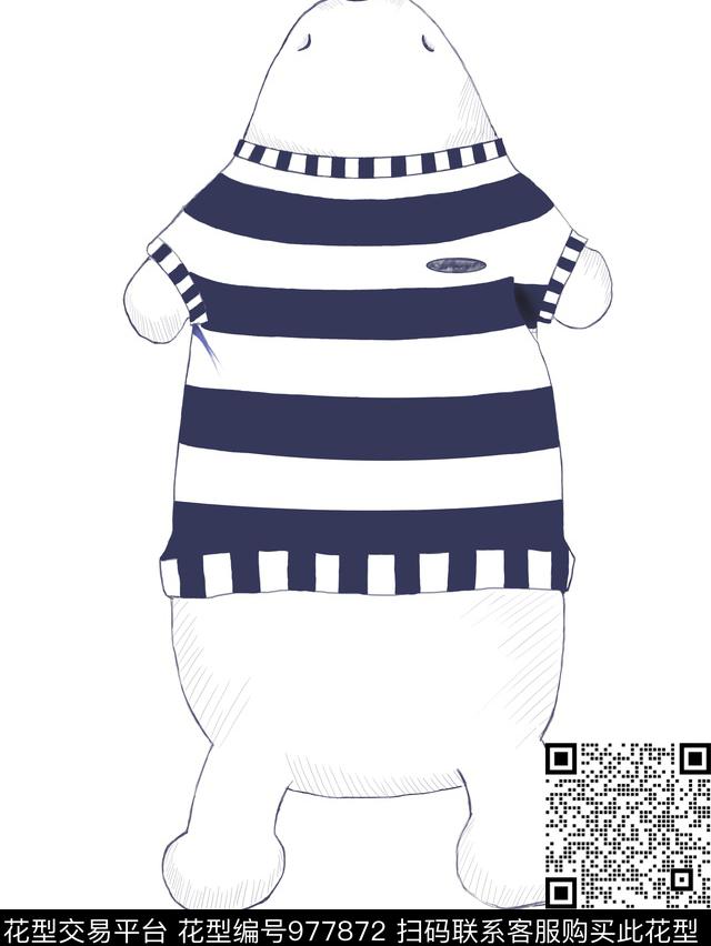 动物潮牌熊数码印花华亿平台下载（图片编号: 977872） - 瓦栏（Walan）