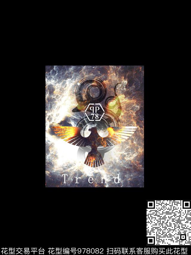 字母鸟炫彩数码印花华亿平台下载（图片编号: 978082） - 瓦栏（Walan）