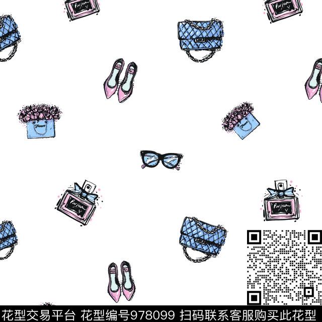 淑女女装年轻女性传统印花华亿平台下载（图片编号: 978099） - 瓦栏（Walan）