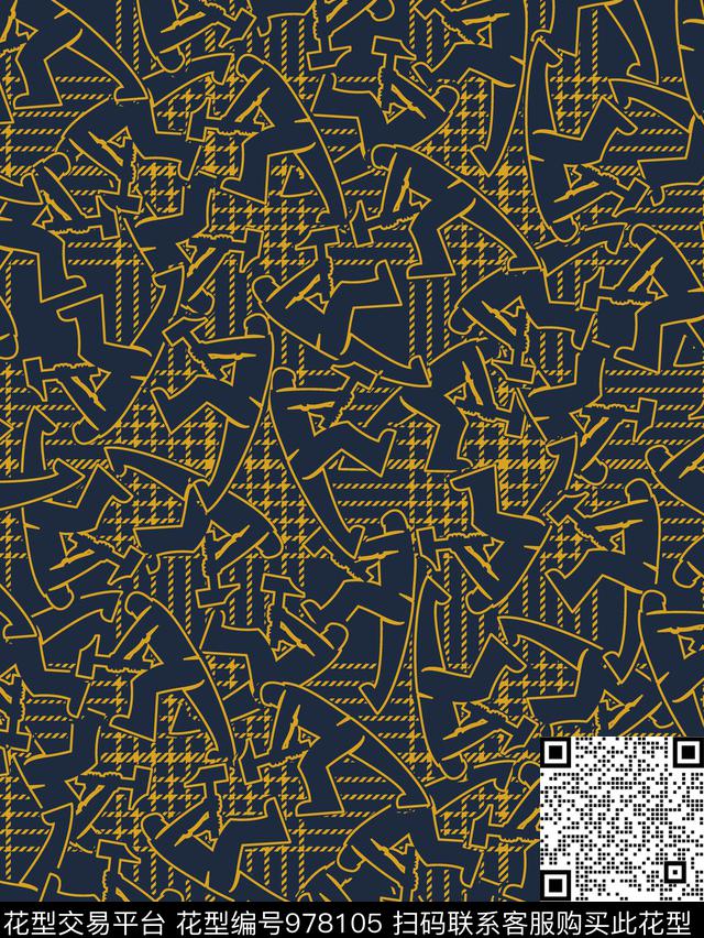 几何男装男装格子格子传统印花华亿平台下载（图片编号: 978105） - 瓦栏（Walan）