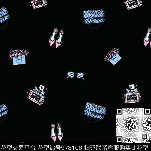 淑女女装年轻女性传统印花华亿平台下载（图片编号: 978106） - 瓦栏（Walan）