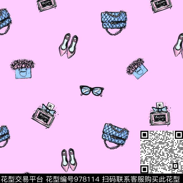 淑女女装年轻女性传统印花华亿平台下载（图片编号: 978114） - 瓦栏（Walan）