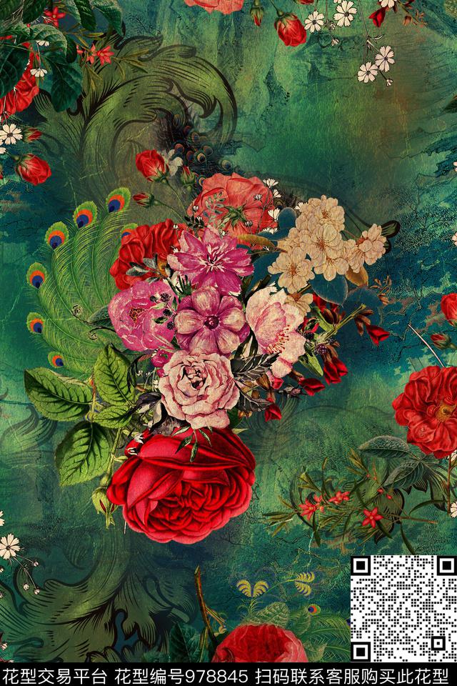 香云纱真丝中老年数码印花华亿平台下载（图片编号: 978845） - 瓦栏（Walan）