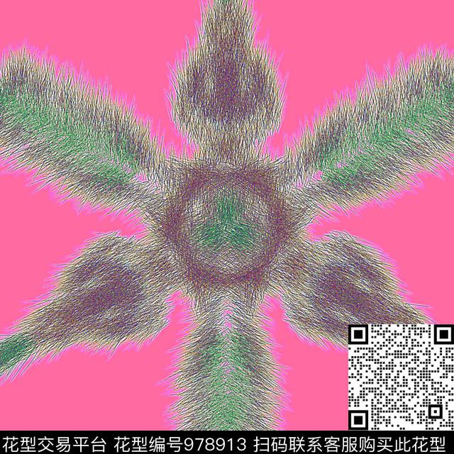 条纹艺术创意数码印花华亿平台下载（图片编号: 978913） - 瓦栏（Walan）