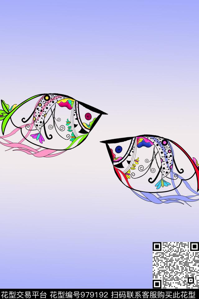 数码华亿平台趣味抽象数码印花华亿平台下载（图片编号: 979192） - 瓦栏（Walan）