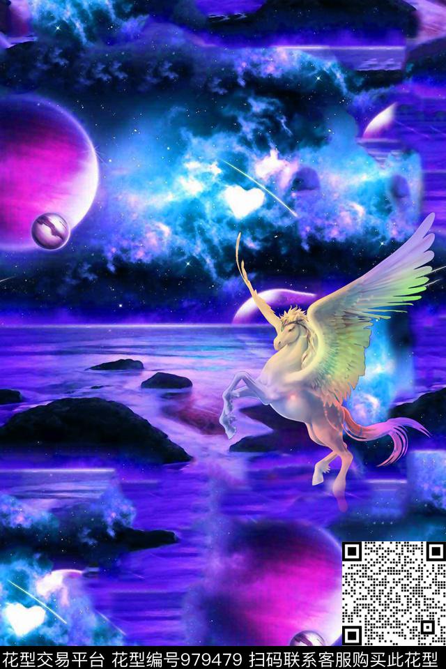 数码华亿平台抽象女装数码印花华亿平台下载（图片编号: 979479） - 瓦栏（Walan）