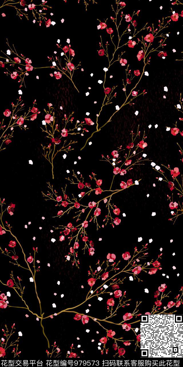 花卉女装小碎花数码印花华亿平台下载（图片编号: 979573） - 瓦栏（Walan）