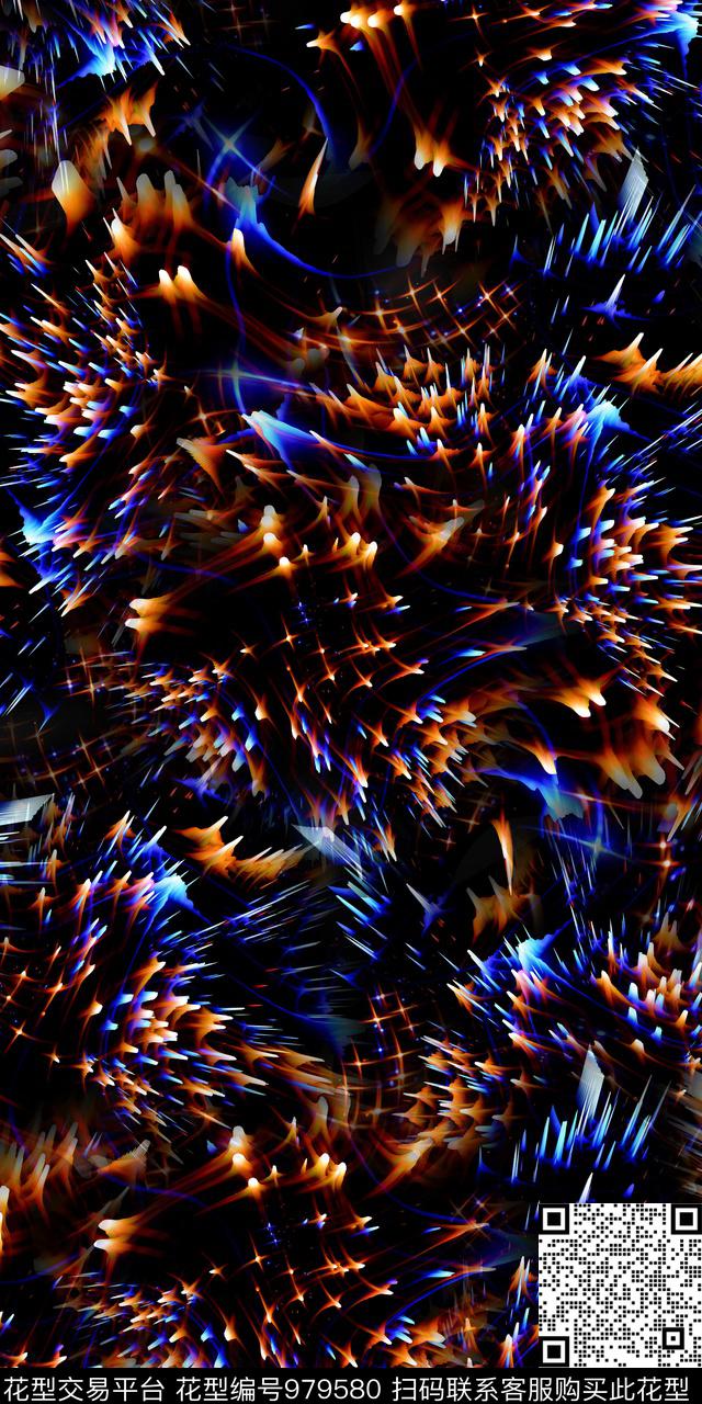 数码华亿平台肌理炫彩数码印花华亿平台下载（图片编号: 979580） - 瓦栏（Walan）