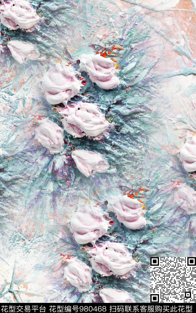 数码华亿平台肌理抽象数码印花华亿平台下载（图片编号: 980468） - 瓦栏（Walan）