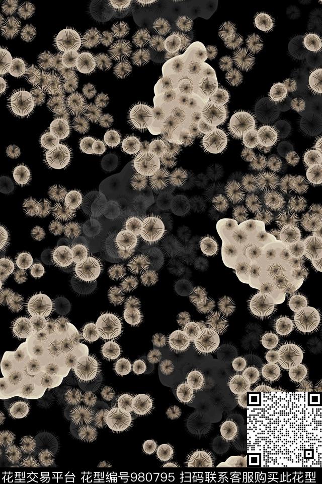 小碎花男装花卉数码印花华亿平台下载（图片编号: 980795） - 瓦栏（Walan）