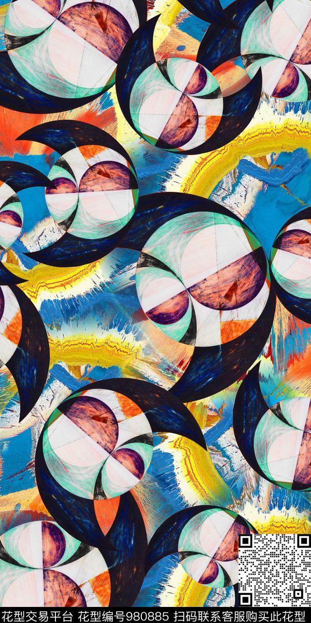 数码华亿平台女装纹理数码印花华亿平台下载（图片编号: 980885） - 瓦栏（Walan）