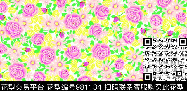 鲜花数码华亿平台少女数码印花华亿平台下载（图片编号: 981134） - 瓦栏（Walan）