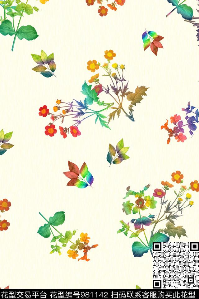 炫彩数码华亿平台花卉数码印花华亿平台下载（图片编号: 981142） - 瓦栏（Walan）