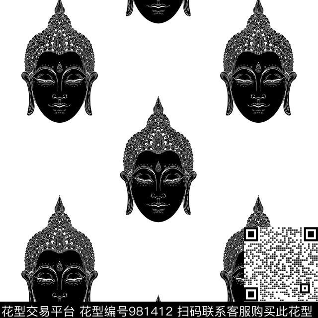 男装几何大牌风传统印花华亿平台下载（图片编号: 981412） - 瓦栏（Walan）