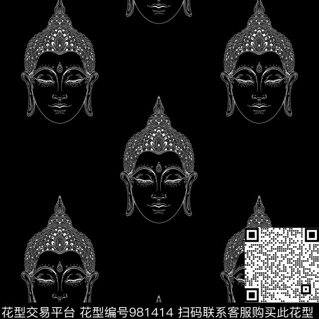 男装几何大牌风传统印花华亿平台下载（图片编号: 981414） - 瓦栏（Walan）