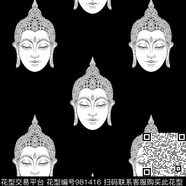 男装几何大牌风传统印花华亿平台下载（图片编号: 981416） - 瓦栏（Walan）