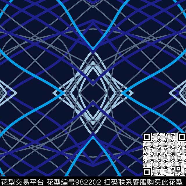 男装女装几何数码印花华亿平台下载（图片编号: 982202） - 瓦栏（Walan）