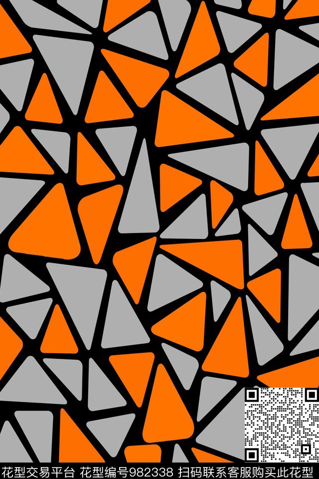 数码华亿平台抽象几何数码印花华亿平台下载（图片编号: 982338） - 瓦栏（Walan）
