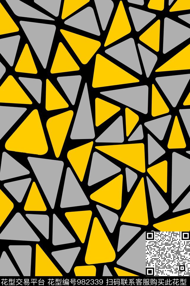 数码华亿平台抽象几何数码印花华亿平台下载（图片编号: 982339） - 瓦栏（Walan）