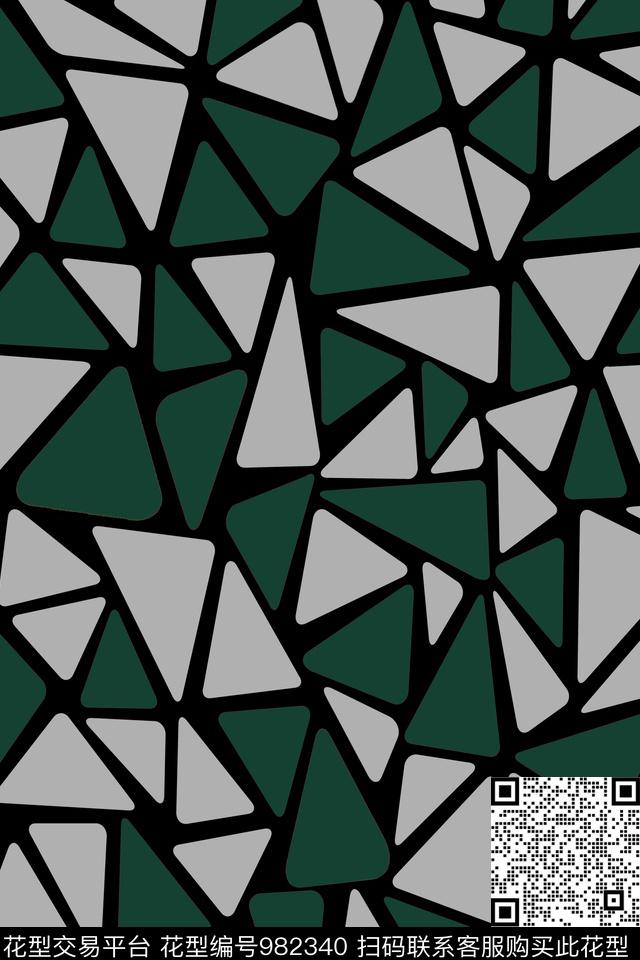 数码华亿平台抽象几何数码印花华亿平台下载（图片编号: 982340） - 瓦栏（Walan）