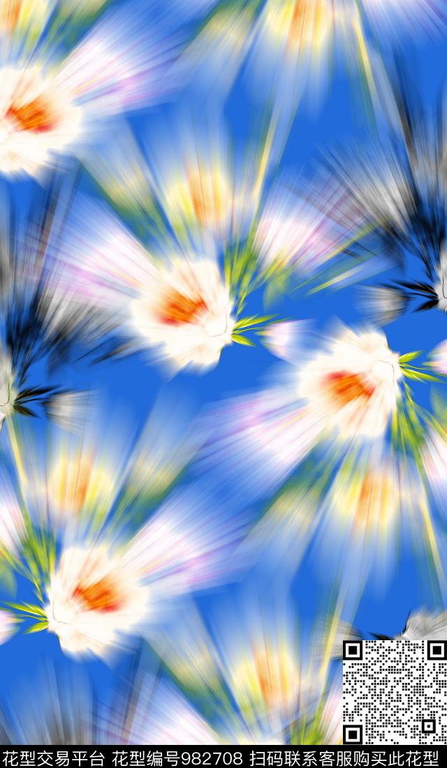 数码华亿平台彩底花卉春夏华亿平台数码印花华亿平台下载（图片编号: 982708） - 瓦栏（Walan）