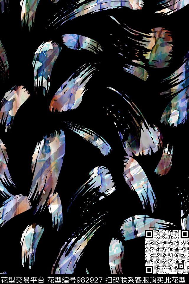 数码华亿平台男装抽象数码印花华亿平台下载（图片编号: 982927） - 瓦栏（Walan）