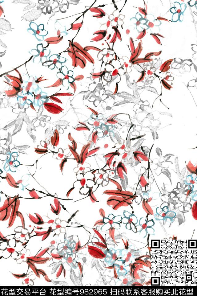 数码华亿平台素雅小碎花数码印花华亿平台下载（图片编号: 982965） - 瓦栏（Walan）