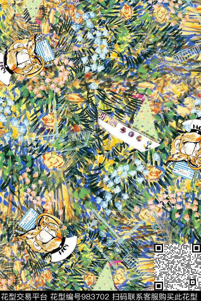 数码华亿平台肌理帆船数码印花华亿平台下载（图片编号: 983702） - 瓦栏（Walan）