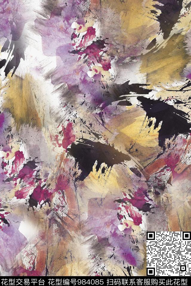 数码华亿平台肌理棉麻数码印花华亿平台下载（图片编号: 984085） - 瓦栏（Walan）