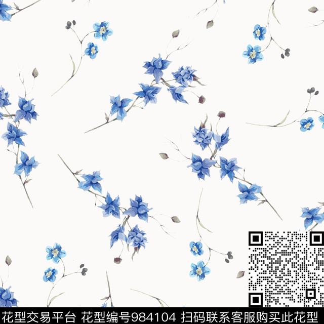 数码华亿平台花卉大牌风数码印花华亿平台下载（图片编号: 984104） - 瓦栏（Walan）