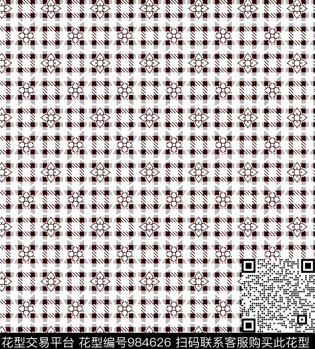 几何潮牌大牌风传统印花华亿平台下载（图片编号: 984626） - 瓦栏（Walan）