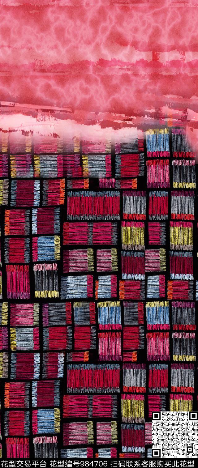 数码华亿平台肌理棉麻数码印花华亿平台下载（图片编号: 984706） - 瓦栏（Walan）